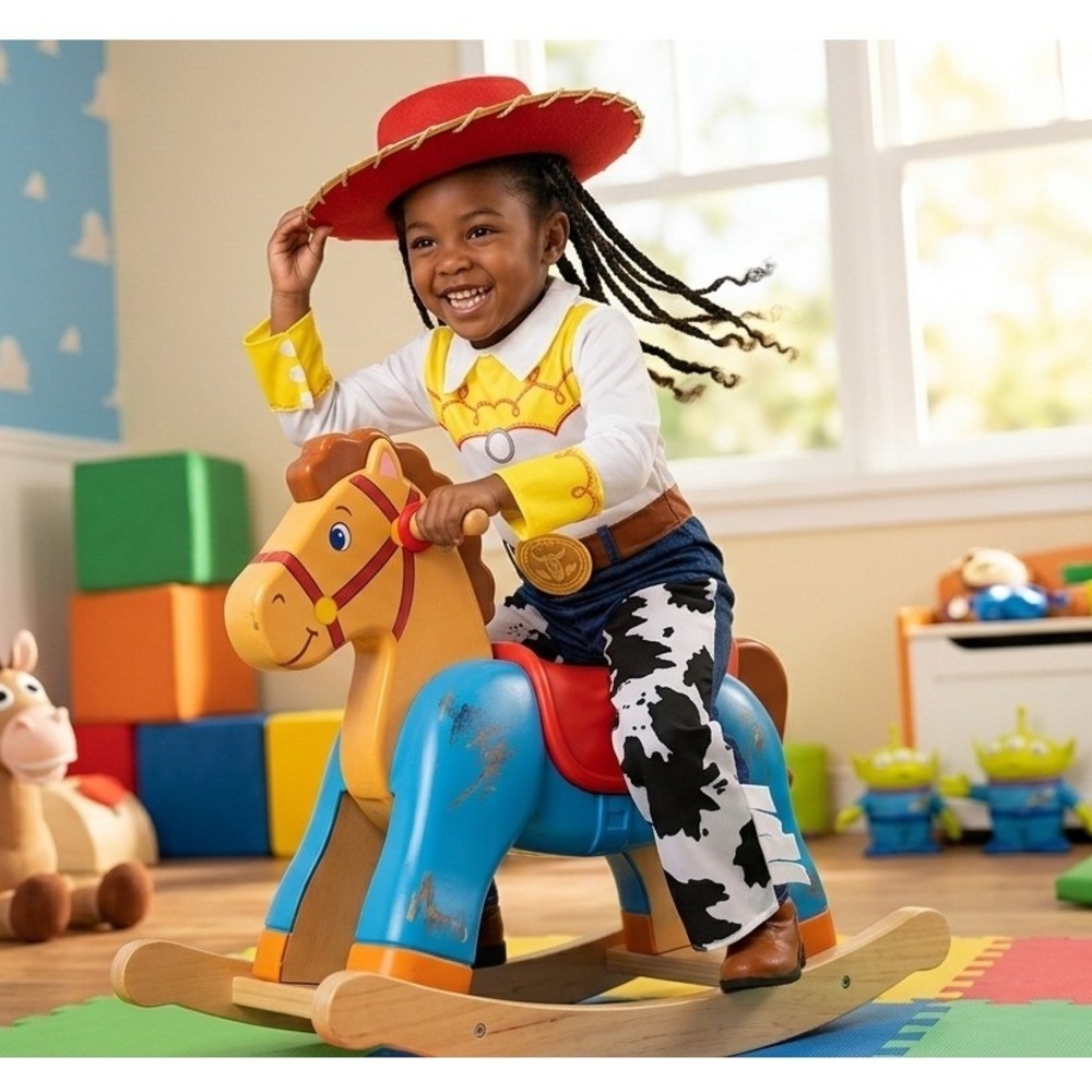 Toy Story Jessie Toddler Costume Disney Disguise Cowgirl Outfit Hat Size 3T-4T